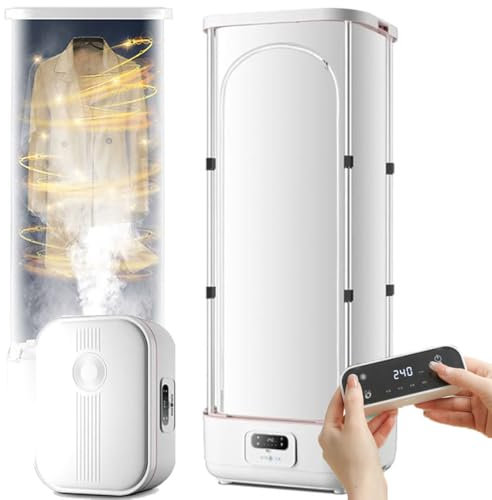 Plancha de vapor vertical inalámbrica automática de 900 W, vaporizador plegable y secadora de ropa, máquina para planchar ropa y quitar arrugas, para ropa y telas