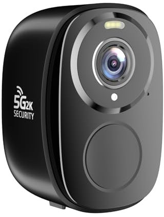 ELECCTV 5G/2.4G WiFi Security Cameras Wireless Outdoor, 2K 5G Security Camera with AI Motion Detection, Color Night Vision, Siren, IP65, 2-Way-Audio, Support Alexa&Google Assistant, Cloud/SD (1)