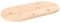Xichuzi Tischplatte 80x40x2,5 cm Massivholz Kiefer Oval, Arbeitsplatte, Waschtischplatte, Bürotischplatte - 824350