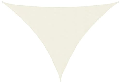 Pangshiyuan Sonnensegel Oxford-Gewebe Dreieckig 5x7x7 m Creme,jiangboyue-135237
