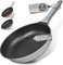 TRAUMLEBEN NEU Bratpfanne 24 cm mit abnehmbarem Griff, Antihaftbeschichtung, PFOA frei, für Induktion geeignet | backofenfest | Pfanne beschichtet Brat- & Universalpfannen (grau)