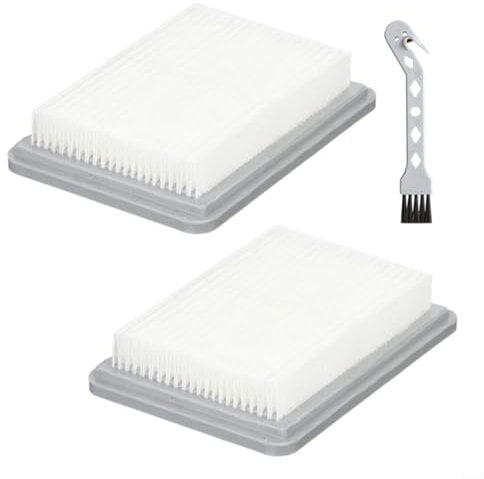 HomeVortex Filter Replacement Flat Pleated HEPA Filters With Cleaning Brush For Bosch UniversalVac 18 Vacuum Cleaner For Battery Vacuum Cleaner Home Dust Collection(2 PACK)