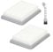 HomeVortex Filter Replacement Flat Pleated HEPA Filters With Cleaning Brush For Bosch UniversalVac 18 Vacuum Cleaner For Battery Vacuum Cleaner Home Dust Collection(2 PACK)