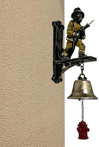 Türklingel Für Feuerwehr,Lauter Alarmton Klingel | Retro Deko Türglocke Für Haustür Garten Wohnung,Für Haus Außentür Eingangstür Innenbereich