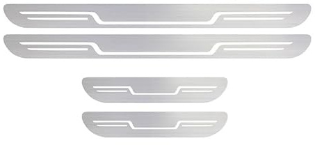 4 PCS Car Door Sill Protectors for Mercedes-Benz V-class (W447) 2014-2019, Car Welcome Pedal Threshold Strip Made Of Stainless Steel Car Protection Accessories,Silver