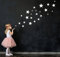 ELES VIDA - 25 Sterne Wandtattoo fürs Kinderzimmer - Wandsticker Set - Pastell Farben, Baby Sternenhimmel zum Kleben Wandaufkleber Sticker Wanddeko - Wandfolie, Kleinkinder, Rauhfaser Weiß