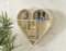 HomeZone Modern Heart Shape Wall Hanging Shelf - Rustic Shelves Small Wooden Floating Shelves - Decorative Display Shelves for Kitchen, Home Decor,Living Room Decor cute room decor