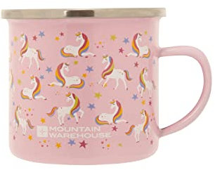 Mountain Warehouse Small Dino Enamel Mug - 200ml Pink