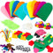 WATINC 12Pcs Animal Hand Puppets Making Kit Age 3+ for Kids Toddlers DIY Art Craft Party Supplies Children Role Play Toys Felt Glove Puppets Show, Colorful Pompoms, DIY Felt Decors