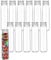 Rifrpha 12 PCS Tube à Essai en Plastique Transparent 110ML Bouteille Sensorielle Bébé Vide avec Bouchon de Laboratoire pour Bonbons Plante Echantillon Mariage