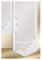 SeGaTeX home fashion Hochwertige Flächengardine Tilda in weiß Bestickt mit Plauener Spitze 140 x 60 cm mit Flauschband