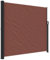 vidaXL Toldo Lateral Retráctil, Pantalla de Privacidad, Toldo Resistente al Agua Rayos UV, Toldo Lateral para Jardín Patio Balcón, Marrón
