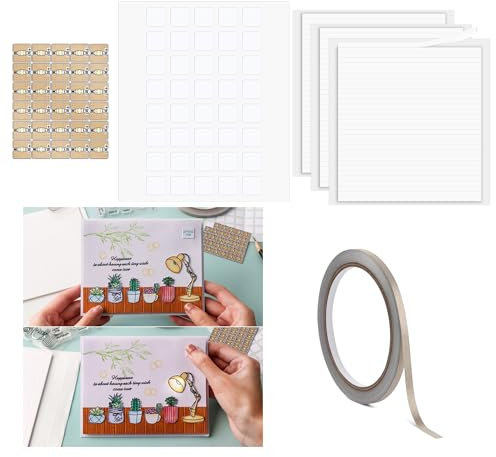 OTCRAFT 30 Stück/Set weiße LED-Schaltungsaufkleber und leitfähiges Gewebeband; Licht-Bastelset für spezielle Kartenherstellung, Scrapbooking, Dekoration, Beleuchtungsprojekte