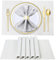 LIFEWEAR Platzsets Abwaschbar Tischsets 10er Set Platzdeckchen rutschfest Tischset PVC Hitzebeständig Tisch Platzset, S02 Weiß