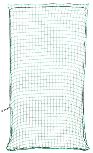 vidaXL Anhängernetz, Hängernetz mit Gummiseil, Abdecknetz für Anhänger, Transportnetz Ladungssicherungsnetz Gepäcknetz, Grün 4x2m PP