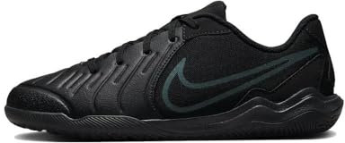 NIKE Boys Jr. Tiempo Legend 10 Academy Ic Sneaker, Black Deep Jungle Black, 4 UK