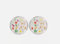 New 2 Set New Porcelain Portion Control Plate Veggie Vegan Healthy Eating Dinner