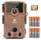 usogood 4K Wildlife Camera,Trail Camera with Night Vision Motion Activated, 120° Detection,850nm IR LEDs, IP66 Waterproof, Includes 8 AA Batteries & 32GB Memory Card