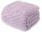 Whale Flotilla Coperta Morbida con Motivo Jacquard 3D, Coperta per Divano, letto, Squisita e Calda, per Tutte le Stagioni, 150 x 200 cm, Viola