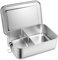 Joyfair Brotdose, Edelstahl Bento Box mit 3 Fächern, Vesperdose Lunch Box Auslaufsicher für Erwachsene & Kinder, Metall Brotzeitdose für Schule, Picknick und Unterwegs, Spülmaschinenfest - 850ml