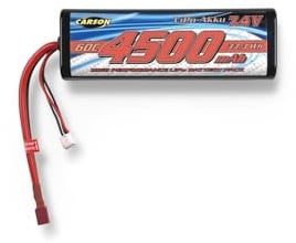 Carson 7,4V/4500mAh 60C LiPo Classic-Size T-Pl - wiederaufladbar, Anschlusskabel mit T-Plug-Buchse, Akku für RC Auto, Ersatzzakku ferngesteuertes Fahrzeug, hochwertig, Modellbau Mehrfarbig