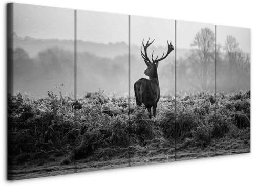 murando - Grand Tableau Décoration Murale Chambre, Cerfs Nature, 225x90 cm