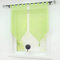 Joyswahl Scheibengardine Voile Bistrogardinen mit Quaste, einfarbig Melina Kurzstore BxH 45x90cm Grün mit Schlaufen 2 Stück