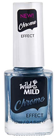 Wild&Mild CH02 4-Give Me Chrome Effect Nail Polish, Light Blue