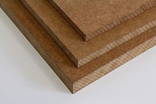 MySpiegel.de Tischplatte Holz Zuschnitt nach Maß Holzzuschnitt MDF Platte in 8/12 / 16/19 / 22 / 25mm (40 x 40 cm, 8mm Stärke)