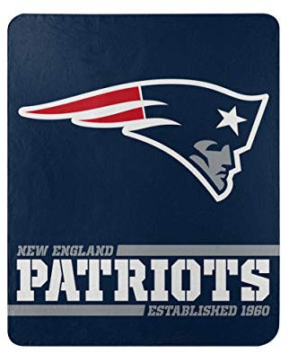 The Northwest Company Offizielle NFL New England Patriots Decke, Fleecedecke in 127 x 152 cm