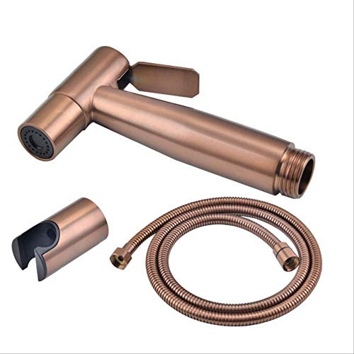 Set Doccia A Spruzzo Per Bidet A Mano Kit Per Doccia Con Spruzzatore Per Wc Rubinetto Per Bidet, Nichel Spazzolato, Oro Rosa Spazzolato Acciaio Inossidabile 304 Oro rosa 4