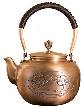 Japanische Gusseisen Tetsubin Teekanne Teekanne Tetsubin Teekessel 1500ml Große Kapazität Handgefertigte Kupfertopf im japanischen Stil Antike Kupfertopf Teekanne Tee Zub