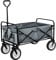 tectake® Carretilla Plegable con Ruedas, Carrito de Playa, Carretilla de Mano Robusta con Lona Extraíble, Ruedas 360°, Carro Jardin hasta 80 kg de Carga, Carro Herramientas Plegable - Gris