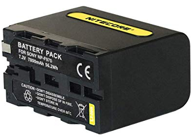 Nitecore NP-F970 Li-Ion-Akku für Kameras Sony NEX-FS700, NEX-FS100J, PXW-Z100, HVR-HD1000E, etc