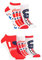 Coca-Cola Femme Étoiles et rayures Sous-chaussures Chaussettes Paquet de 5 Multi 37-42