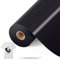 Bocguy Vinilo Textil Termoadhesivo Negro, 30.5 CM X 10 M Con Gancho Deshierbe, Para DIY Camisetas y Más Telas, Fácil de Cortar