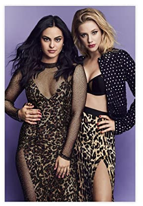 Lili Reinhart und Camila Mendes Riverdale American TV Series 20 Leinwandposter Schlafzimmer Dekor Sport Landschaft Büro Zimmer Dekor Geschenk Unframe Stil 08x12inch (20x30cm)