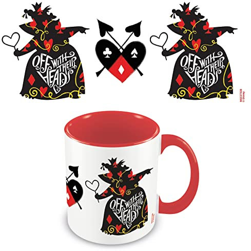 Pyramid International MGC27328 Disney Queen of Hearts Ceramic Mug in Presentation Gift Box, Off with Their Heads Design, 11oz Capacity, [Po] Red