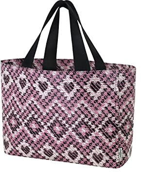 Cath Kidston Große Tragetasche aus gewebtem Stroh, Violett, rose, Large