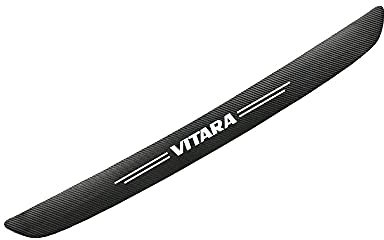 EAGLEG Auto Ladekantenschutz für Suz-uki Swift Jimny Baleno Vitara Alto Ignis SX4 Samurai Grand Vitara, Kofferraum Stoßstangenschutz Kohlefaser Aufkleber Deko Zubehör - Selbstklebend, Vitara