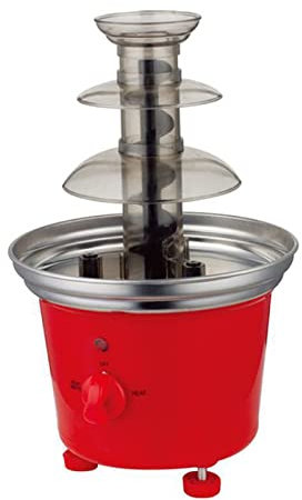 Homemade Chocolate Fondue Mini Household Chocolate Fountain Chocolate Melt Waterfall Machine Kitchen Tools,M-Red