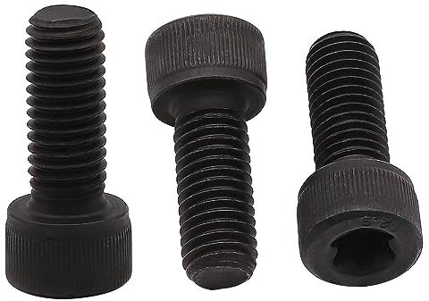 Tornillos Torx M8-1.25 x 12 mm (12 piezas) de cabeza de casquillo de acero de aleación de grado 12.9, totalmente roscado, rosca gruesa UNC, accionamiento Torx