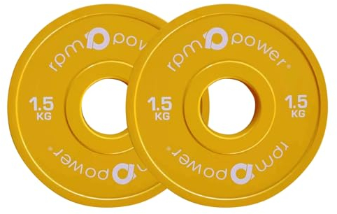 RPM Power Fractional Weight Plates (Pair) - Fractional Weightplates for Strength Training, Barbells, Home Workouts & Weightlifting, Weightplates (1.5KG)