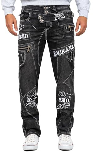 KOSMO LUPO Herren Jeans KM051-2-bans W36/L34