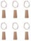 Marstey 6pcs LED Wine Bottle Stopper Lights (2 Meters 20 Lights) snap-on Style Bag (Warm Color)
