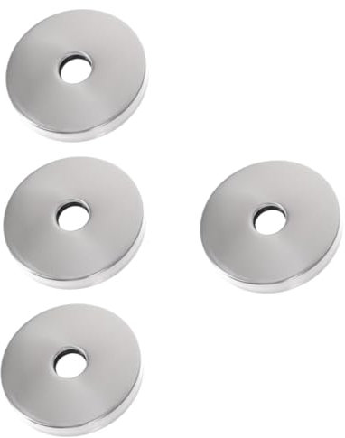 HOMSFOU 4 Stück Flansch dekorative Abdeckung Wandplatte Badewannenarmatur zur Wandmontage Sanitär-Abdeckplatten Rosetten-Ersatzplatte rundes Schild runden Wasserleitungsabdeckung Deckel