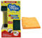 Bonus Pack - 1 Fillable Washing Up Brush With and 6 Replaceable Sponge Head Refills With Zopper Microfiber Cloth