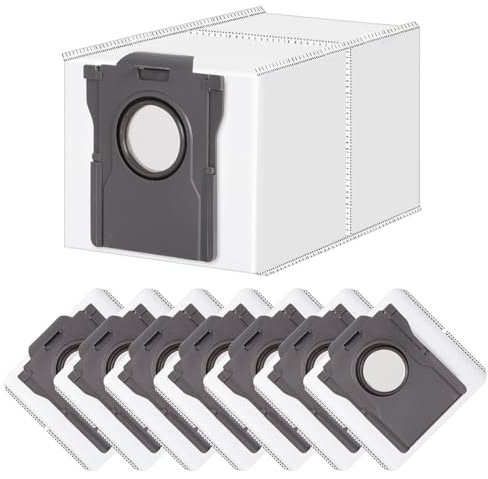 Fixbetter Lot de 8 sacs à poussière de rechange pour Dreame L10s Pro Ultra Heat/L10s Ultra Gen 2/X40 Ultra Complete / L40 Ultra aspirateur Robot Vaclumn Cleaner - Grande capacité de 3 l - Durable
