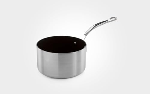 Samuel Groves Classic 18cm Non-Stick Stainless Steel Triply Saucepan with Lid UK Made