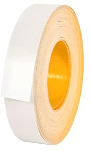 BRICOROLL - Canto Autoadhesivo - Fácil aplicación sin plancha - Material Melamina - Color Blanco Liso - Ancho 25mm x Largo 20m - Acabado Profesional - Alta resistencia - Fabricado en España